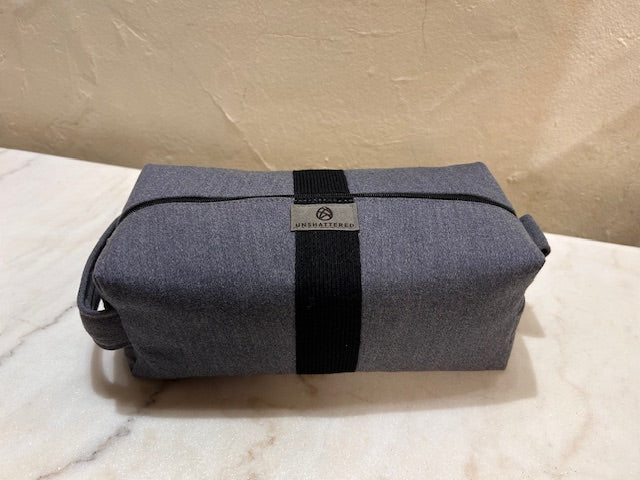 Unshattered Gray Toiletry Bag