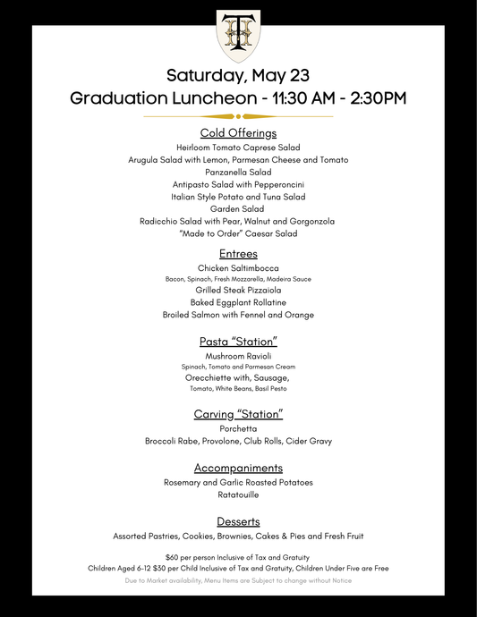 Graduation Luncheon (Adult)
