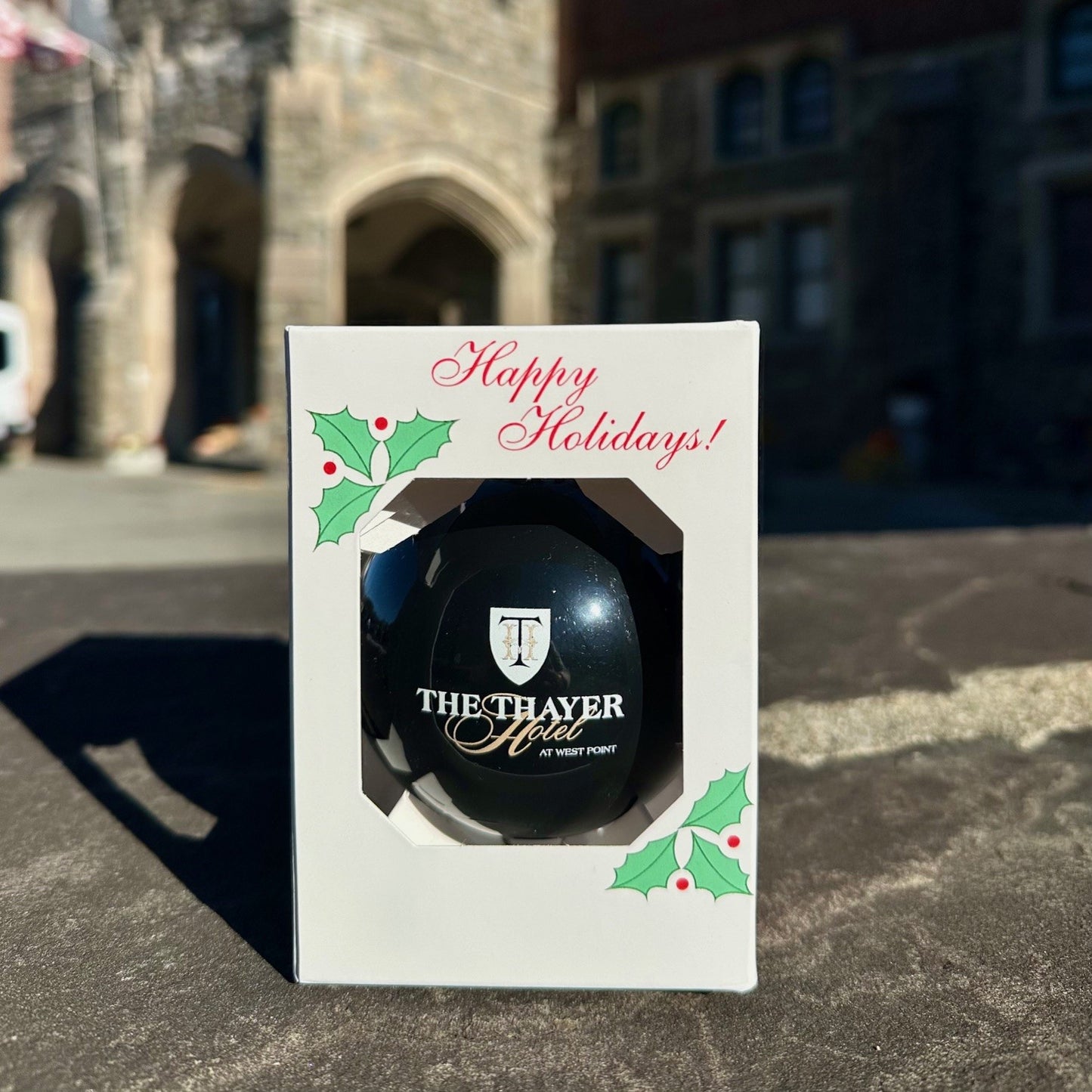 Black Thayer Hotel Christmas Ornament