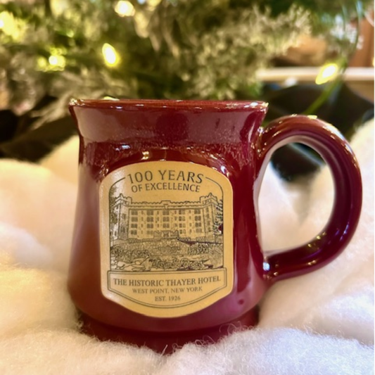 Deneen Pottery 100 Year Burgundy Mug