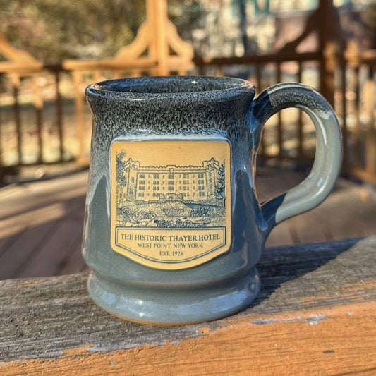 The Thayer Hotel Deneen Pottery Mug (Cadet Gray)