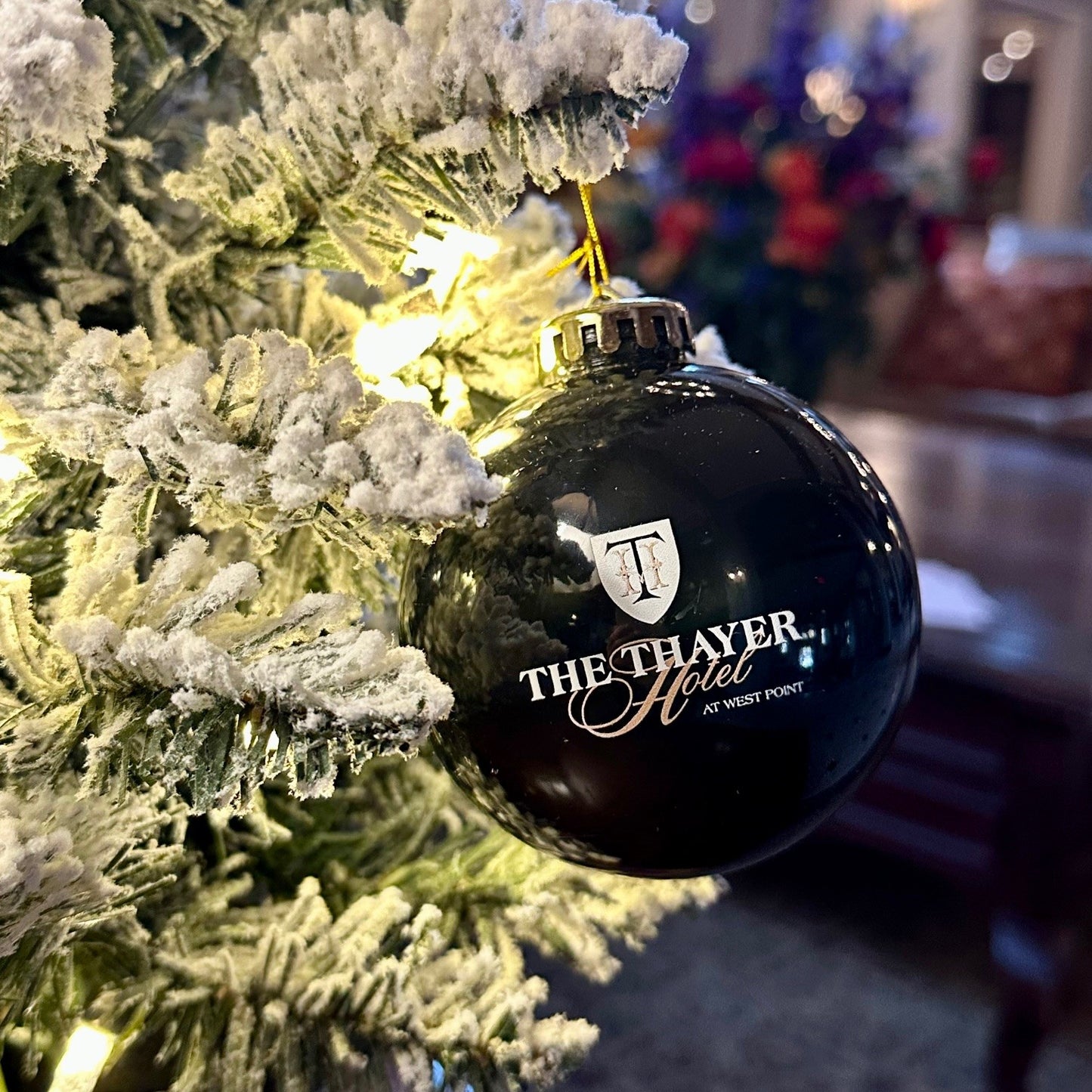 Black Thayer Hotel Christmas Ornament