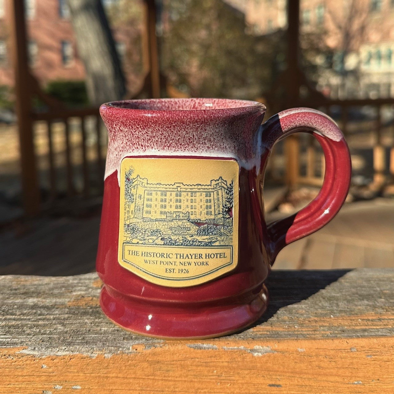 The Thayer Hotel Deneen Pottery Mug (Red Sash)