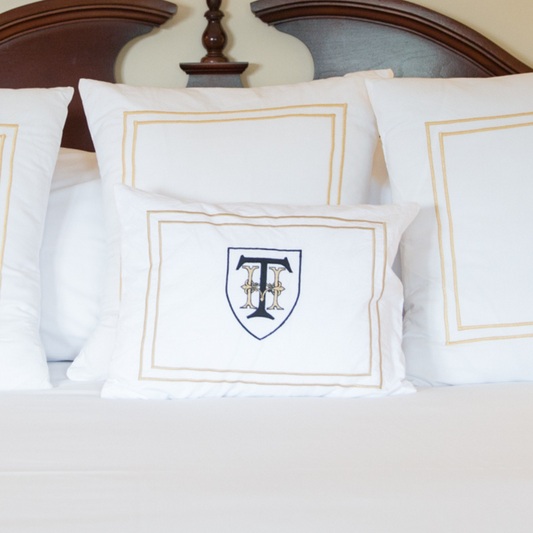 Embroidered Thayer Pillow