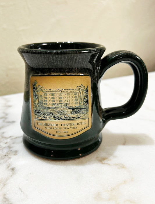 Deneen Black Pottery Mug